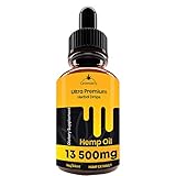Pure Hemp Oil 13500MG, CO2 Extracted, Pain Relief, Relaxation, Sleep, Anxiety and Mood Support, Natural, Organic, Vegan