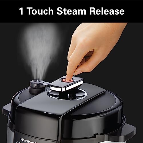 Hamilton Beach 6 Qt Pressure Cooker with Unique Steam Release Button