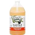 Vermont Pure Castile Soap Orange, Gentle Liquid Soap for Sensitive Skin & Natural Body Wash, Organic Hair Shampoo for Oily Hair, Aloe Castile Soap for Men & Women - 64 Oz