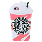 FunTeens Pink Coffee Cup Case for iPhone 8/7/6/ 6S 4.7