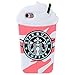 Pink Coffee Cup Case for iPhone 8 /iPhone 7,3D Cartoon Animal Cute Soft Silicone Rubber Character Cover,Food Funny Design Kawaii Fashion Cool Fun Protective Skin for Kids Child Teens Girls(iPhone8/7)