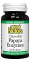 Natural Factors - Papaya Enzyme Chewable - T - 60