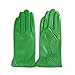 Kursheuel Women Lady's Fashion Genuine lambskin soft leather driving Gloves 14 colors KU141 (L, Green)