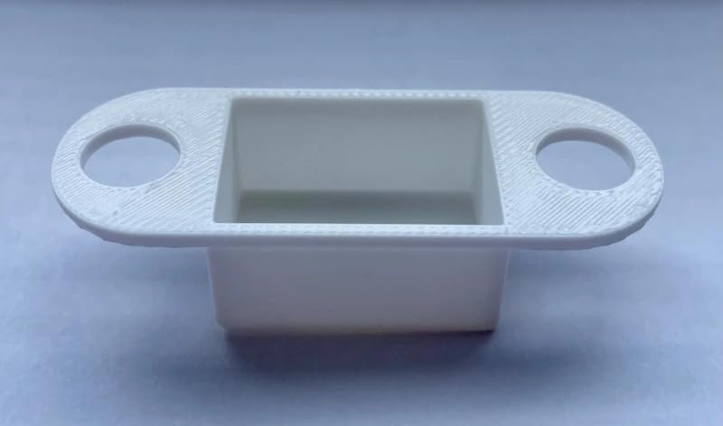 Door Frame Strike Plate Dust Boxes – 10x Pack, White Plastic, Fits Standard Latch Plates, Durable Protective Cover for Latch Mechanism