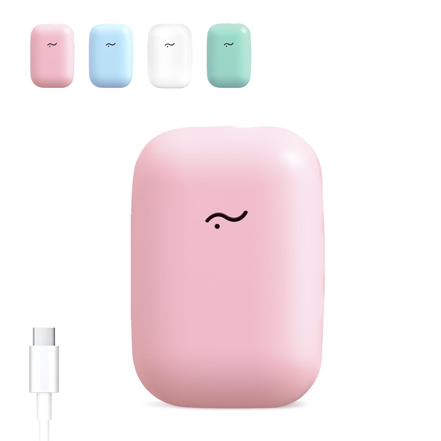 ELMWAY STB-027 Portable UV Toothbrush Sanitizer Case – Magnetic Wall-Mounted Toothbrush Holder & Travel Case with Fan & Heated Drying (Heating via USB-C) – Pink