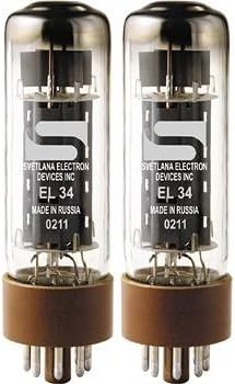 Svetlana EL34 Matched Power Tubes Soft/Red Duet