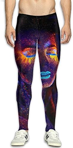 EWUYBZ Men's Compression Pants Baselayer Running Tights Splatter Women 3D Print Fitness Sports Leggings