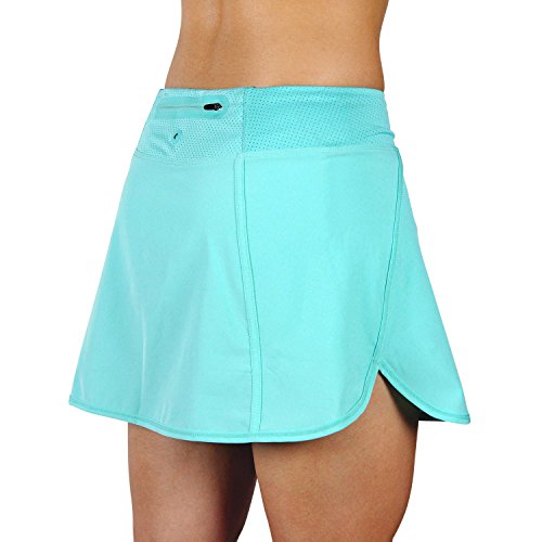 X31 Sports Running Skirt Tennis Skort with Shorts and Pockets (Turquoise, Large) - Thumbnail 3