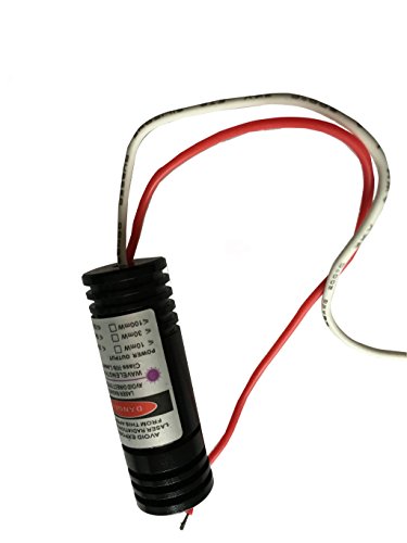 Lights88 Violet Blue Laser Module 405nm 100mw Diode Module Dot Laser Driver 14.5x42mm