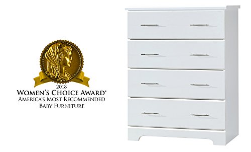 Storkcraft Brookside 4 Drawer Chest White Kids Bedroom Dresser
