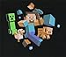 Minecraft - Run Away Youth T-Shirt - Youth X-Large (12-14)-Black