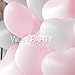 12 Inch White & Pink Heart Shape Balloons for Party Decoration 50 Pcs/lot