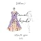 Livro Desenho simetria girl (kit de pintura Livro 2)