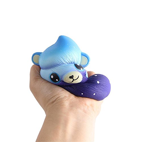 Stress Reliever Toy KESEELY 2018 New Cute Mini Squishy Cartoon Bear Poo Scented Slow Rising Squeeze Toys (A)