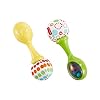 Fisher-Price Rattle 'n Rock Maracas, set of 2 baby rattles, infant activity toys for ages 3 months and up, BLT33
