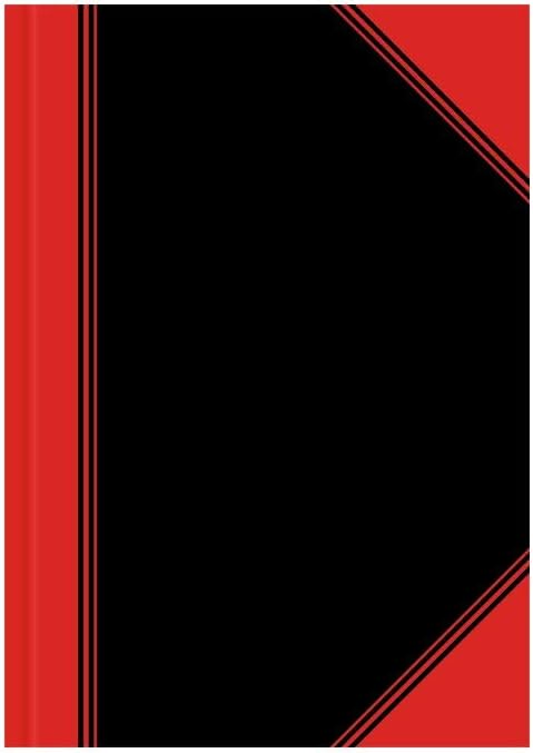 Landré Bantex 6 x A5 Ruled Notebook 192 Pages 70gsm Hardback Black, black/red - Image 3