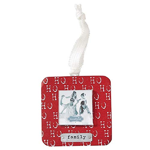 Mud Pie Family Ho Ho Ho Wooden Christmas Photo Frame Ornament Mud Pie Family Ho Ho Ho Wooden Christmas Photo Frame Ornament