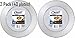 Chinet Cut Crystal Clear Plastic 10 inch Plates 20ct (2 Pack - 40 plates total)