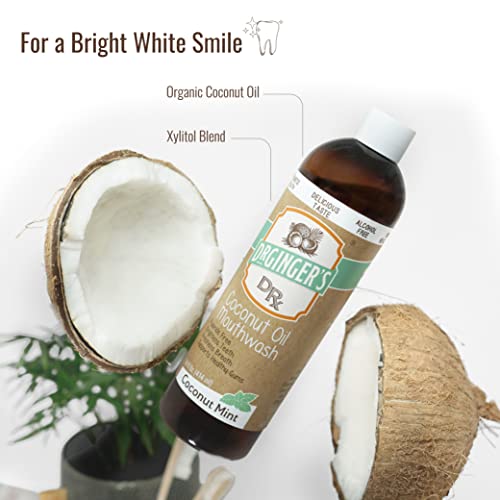 Dr. Ginger's Coconut Oil Pulling Mouthwash, AllNatural Oil Pulling