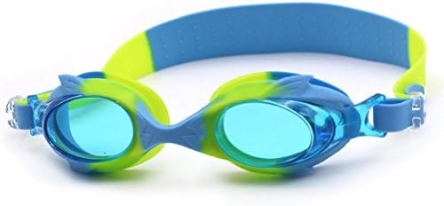 Kids Swim Goggle, Pack of 2, Swimming Glasses for Children and Early Teens from 3 to 15 Years Old, Anti-Fog, Waterproof, UV Protection for Girls Boys (green)