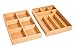 BIRDROCK HOME 2 pc Bamboo Drawer Organizer