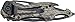 Tac-Force Folding Pocket Knife, 3.25-inch Serrated Blade, Grey Camo Aluminum Handle, 7.75-inch Overall Length TF-705GC