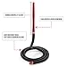 LUX Hookah Hose Mark II - Premium Silicone, Rich Color, Easy Clean Technology, Medical-Grade Aluminum Handle, and Premium Soft Hose (Pitch Black)