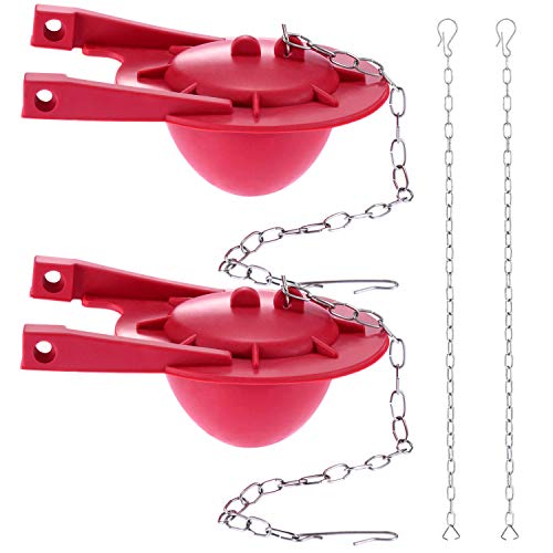 Canomo 3" Toilet Hinge Flapper Replacement with Stainless Steel Chain