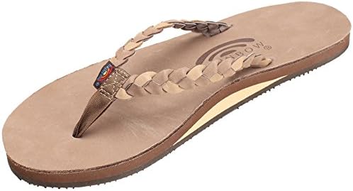 rainbow flip flops braided