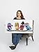 SEVEN WALL ARTS - 100% Hand Painted Oil Painting Animal Colorful Animal Painting with Stretched Frame Wall Art for Home Decor Ready to Hang (18 x 36 Inch, Colorful Owls)