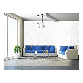 White Grunge Background Wall Texture - Removable Wall Mural | Self-Adhesive Large Wallpaper - 66x96 inches