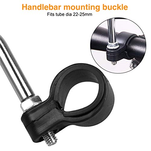 Ruikarhop Bike Rearview Mirrors,Adjustable Rotatable Handlebars Glass Mirror for Folding Bicycle Electric Mini Bike Motorcycle