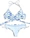 MOOSKINI Womens Push-up Bikini Set Two Piece Halter Swimsuit