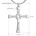 OCARLY 925 Fast and Furious Dominic Toretto's Cross Pendant Necklace Vin Diesel, 925 Cross Necklace Pendant Jewelry