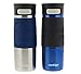 Contigo Autoseal Transit Stainless Steel Travel Mug with Grip, 16oz - Stainless Steel Monaco & Monaco Blue