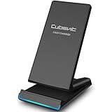 Cubevit iPhone X Wireless Charger, QI Fast Wireless Charging Pad Stand for Samsung Galaxy Note 8 S8 S8 Plus S7 Edge S7 S6 Edge Plus Note 5, Standard Charge for Apple iPhone X 8 8 Plus (NO AC Adapter)