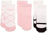 Luvable Friends 3 Pack Shoe Socks, Pink