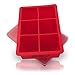 Fullsexy COMINHKPR152120 B01MU6LGWM 2 Large Silicone Ice Cube Trays with Lids, Free Size, Red