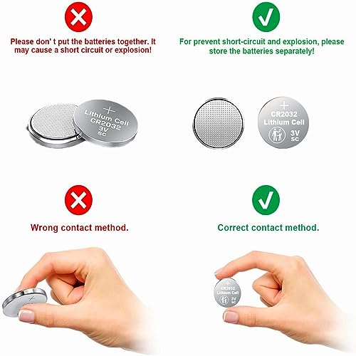 50 pcs Pack - CR2032 Battery 3v Lithium Button Cell Coin 2032 Battery