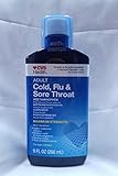CVS Health Adult Cold, Flu & Sore Throat Maximum Strength Liquid 9 FL OZ (266mL)