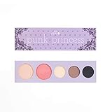 100% PURE Punk Princess Palette (Fruit Pigmented), Bold, Edgy Makeup Palette w/ 3 Eyeshadows, Blush, Face Highlighter, Natural, Vegan Makeup (Soft, Smokey, Shimmery Tones)