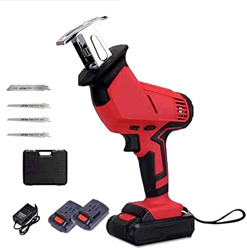 RDJSHOP Tragbare 12V schnurlose Hubkolbensäge mit Klingenbatterie Elektrische Li-Ion-Säbelsäge, für Holz-Metallketten… – Bild 3