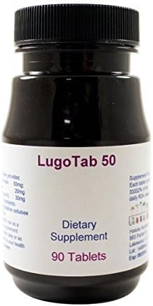 LugoTab 50mg 90 tablet by Hakala Nutritionals by Hakala Nutritionals
