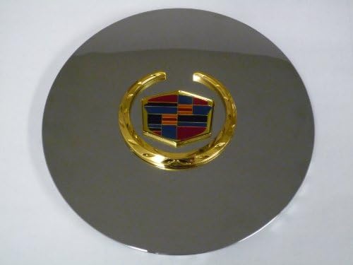 Otis Inc LA Cadillac Escalade Chrome Wheel Center Cap with Gold Wreath and Crest