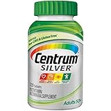 Centrum Silver Adult 220 Count (Pack of 1) Multivitamin / Multimineral Supplement Tablet, Vitamin D3, Age 50+