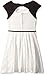 Speechless Girls' Chevron Print Lace Slv Less Scoop Neck Dress