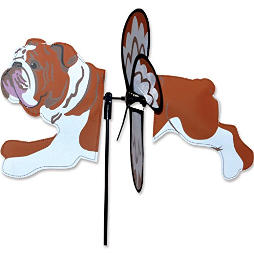 ENGLISH BULLDOG Petite Garden Wind Spinner by Premier Kites & Designs-17.25" L