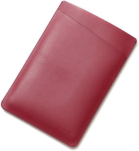ACECOAT Luxury Premium Slim Soft PU Leather Ultra Protective Envelope Sleeve Case Pocket Pouch Cover Professional For 6 Inch Kindle / Kindle Paperwhite / Kindle Voyage,with Front Card Slot ( Red )