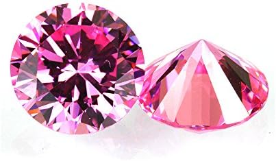 Alone Moon loose pink round cubic zirconia high temperature do not change color support wax inlaying (1.0mm-1000pcs)