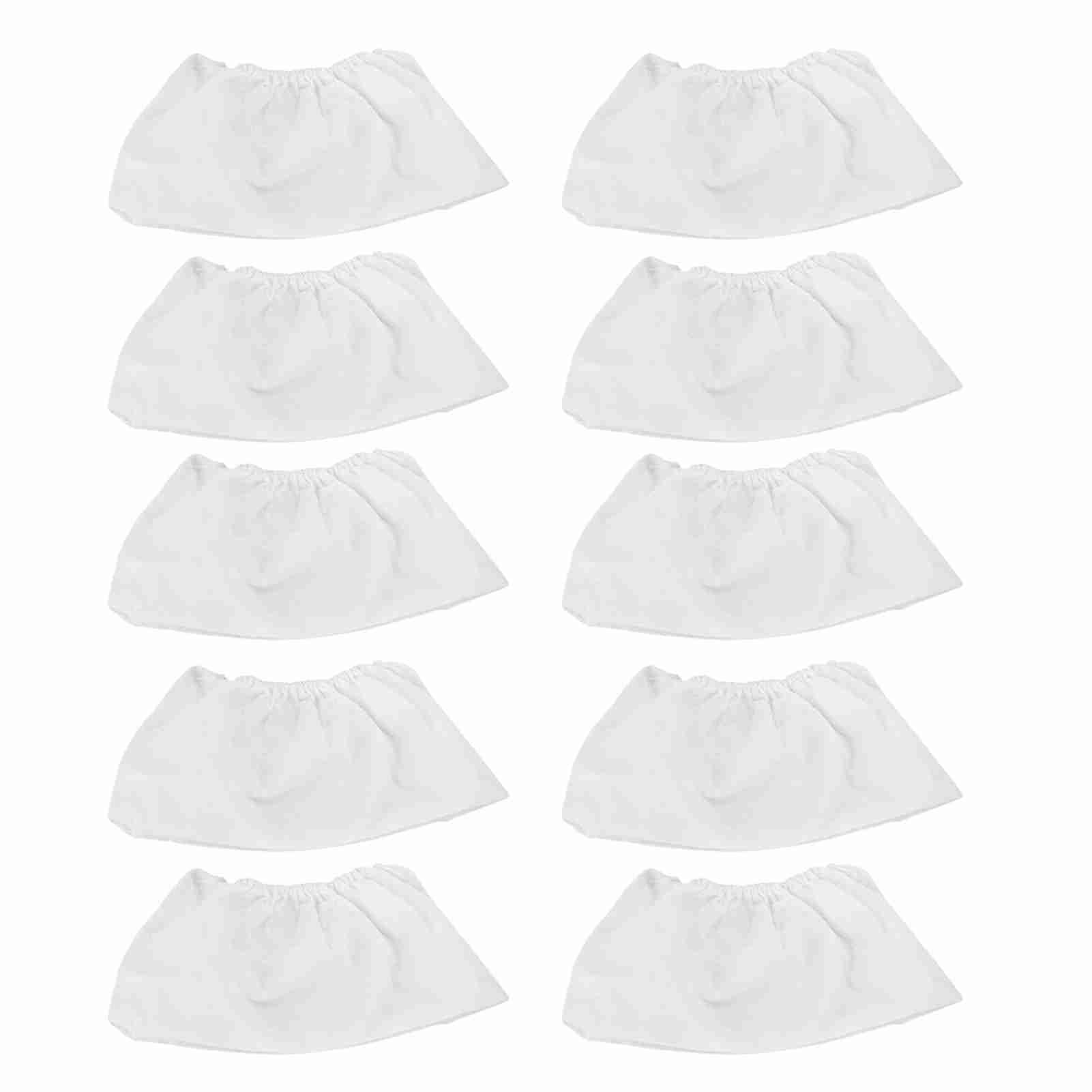 Nail Art Dust Collector Bag, 10pcs Non Woven Nail Dust Collector Replacement Bag Nail Dirt Suction Machine Vacuum Cleaning Tool for Collecting (White)